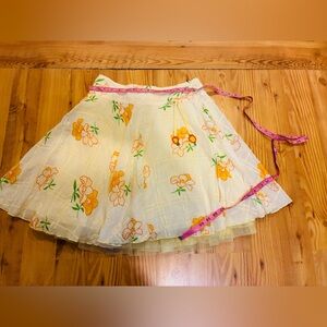 Miss Sixty Yellow Floral Circle Skirt